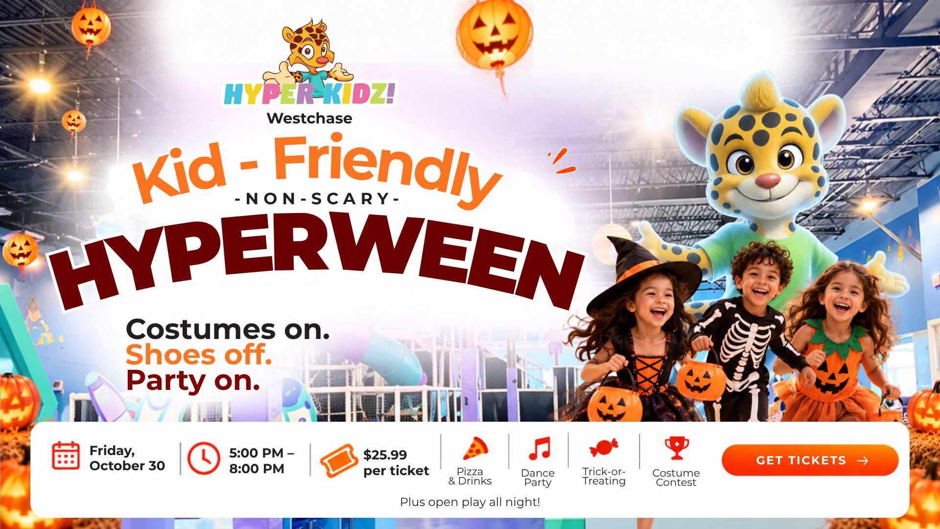 Kid-friendly, non-scary Hyperween at Hyper Kidz Westchase on October 30 – Halloween events in Houston